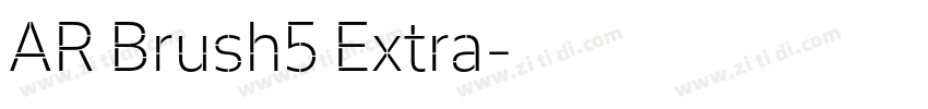 AR Brush5 Extra字体转换